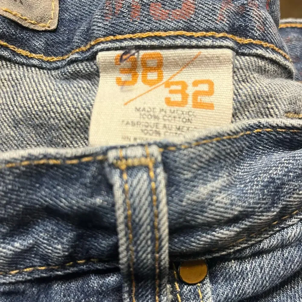 Ariat M3 Jeans Men's 38x32 Athletic Straight Leg Denim Medium Wash Work Western - Picture 7 of 9